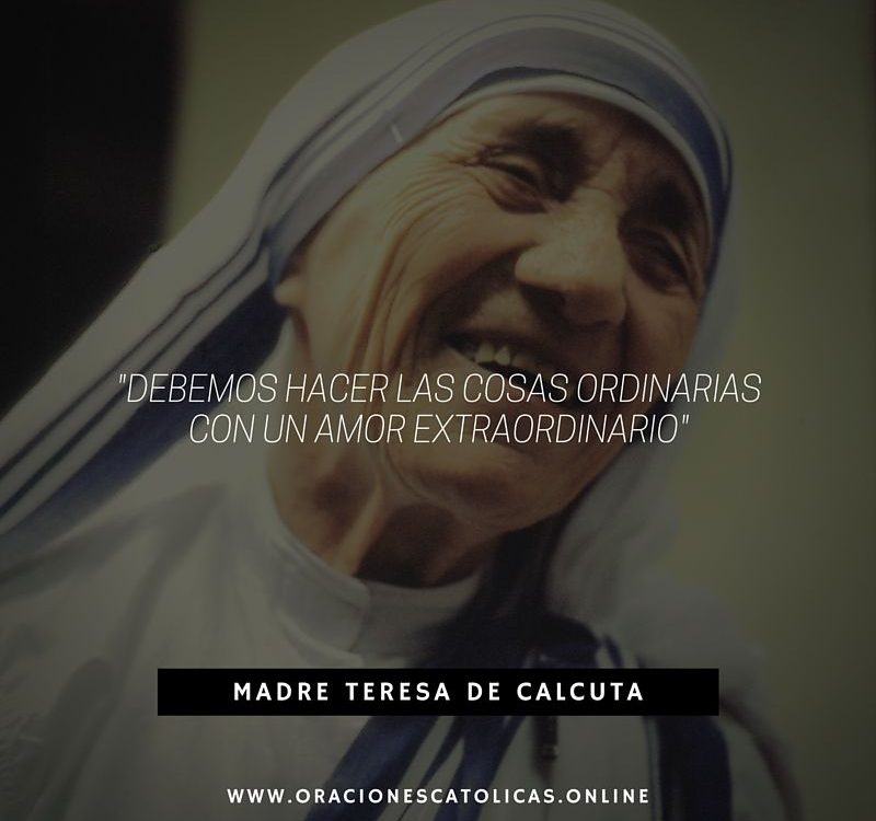Frases de la Madre Teresa de Calcuta